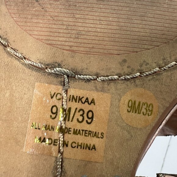 Vince Camuto Embellished Crystal Sandals Size 9 - Picture 6 of 6